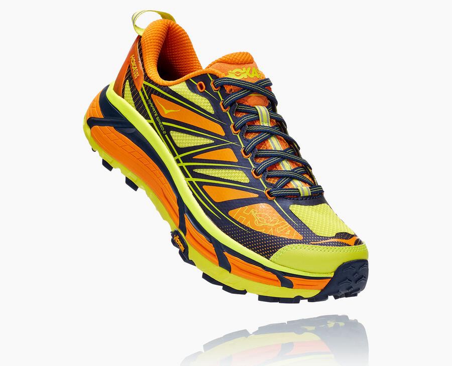 Hoka One One Mafate Speed 2 - Men Trail Shoes - Light Gold/Rose,Australia IOD-810246